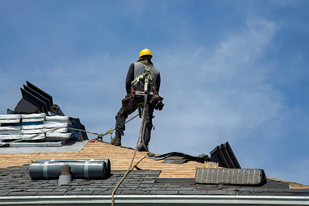 Professional Flat Roof Repair technician working in Montebello, CA